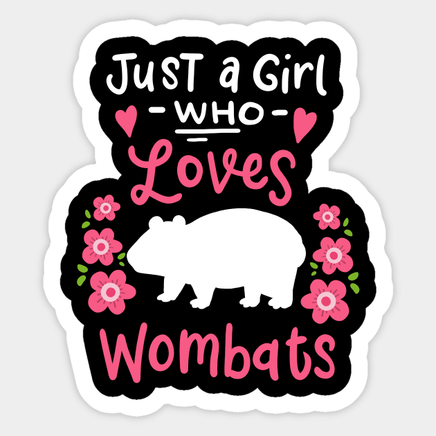 Wombat Wombat Lover Australian Sticker by KAWAIITEE